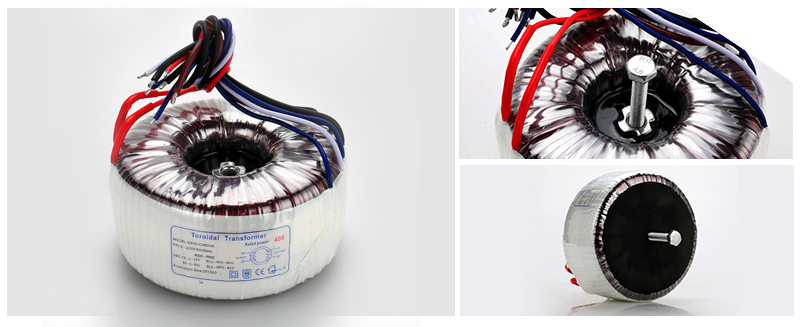 音響功放電源變壓器中孔灌環(huán)氧樹脂，減小振動